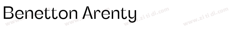 Benetton Arenty字体转换